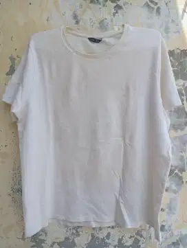 Kaos Waffle Putih Polos