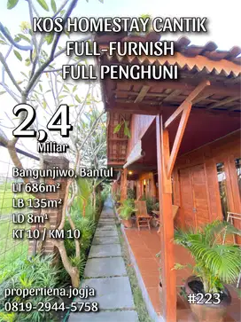 KOS HOMESTAY CANTIK FULL-FURNISH FULL PENGHUNI