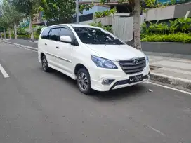 Nik 2015 Toyota Innova V luxury AT captain seat bensin putih full spek
