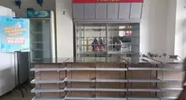 MEJA KASIR + BACKWALL TERMURAH