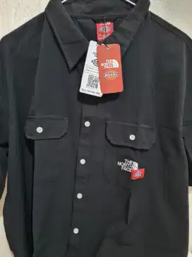 Baju Kemeja TNF colab Dickies Original