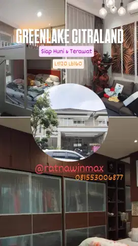 Dijual Cepat Rumah Minimalis Greenlake Citraland