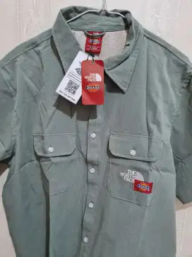 Baju kemeja TNF colab Dickies Original