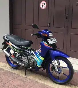 Suzuki Satria 2003 Biru Hitam Surat Komplit mesin sehat mulus