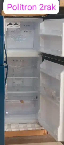 Kulkas Polytron 2 rak, ambil cicilan di yessscredit dengan bunga 2%