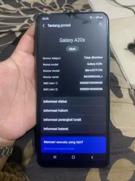 Bu jual samsung Galaxy a20s batangan