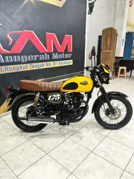 Kawasaki W175 Cafe Yellow Th 2019 surat panjang Anugerah Motor Rungkut