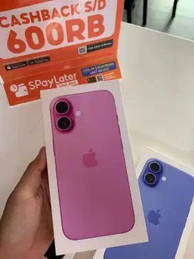 (Kredit dp 0) iPhone 16 128GB Garansi resmi iBox