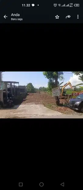 Tanah strategis pinggir jl. Cangkringan, kalasan