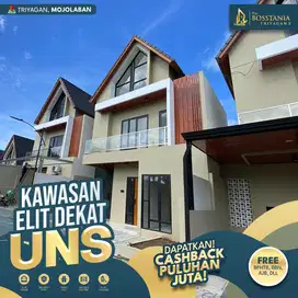 Rumah Modern 2 Lantai, Lokasi Strategis, CCTV 24 Jam, Dekat Solo & UNS
