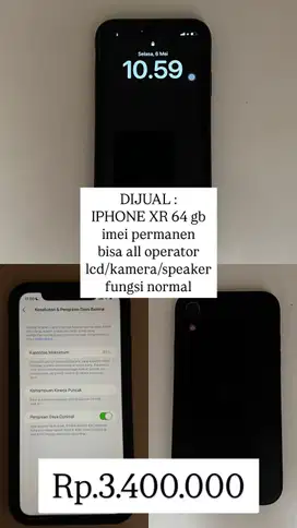 Iphone Xr 64 Gb | Imei permanen
