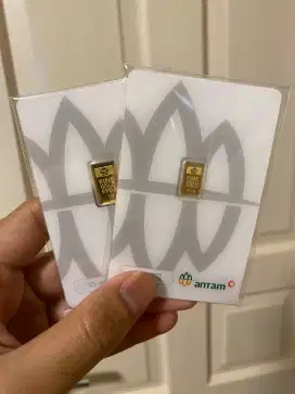 Logam Mulia Antam 1 Gram & 0,5 Gram 2025 Certicard