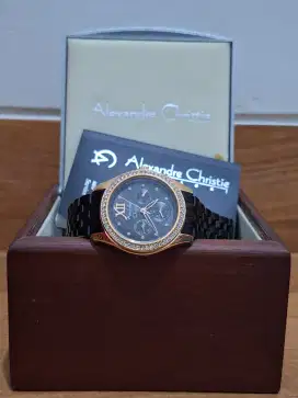 JAM TANGAN WANITA AC 2496 BF BURBU Ladies Blue Stainless Steel Strap