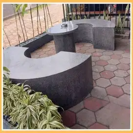 Meja Taman Teraso 1 Set Indoor Outdoor Terazo-BDG2