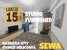 SEWA MURAH BULANAN STUDIO FURNISHED TOWER H BASSURA CITY