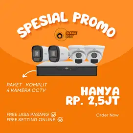PROMO PAKET 4 KAMERA CCTV TERMURAH SEINDONESIA