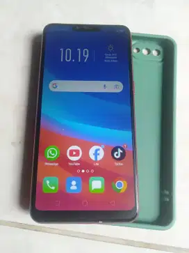 Oppo A3S 3/32 Normal kengkapan HP+Silikon+kabel data