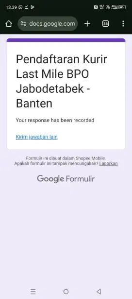lowongan kerja kurir shopee express