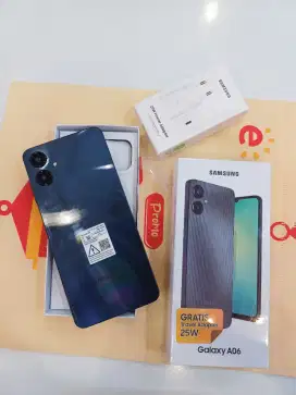 Samsung A06 lte. Promo cash back 100rb . Free adaptor ori samsung