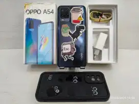 Oppo A54 4G 4/128 Gb Kemulusan 92% Fullset LCD udh ganti Bisa TT..