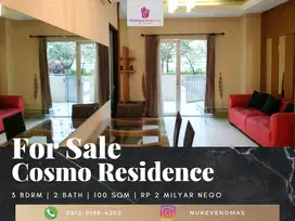 Dijual Apartement Cosmo Residence 3 Bedroom Furnished Lantai Rendah