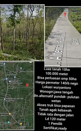 dijual tanah murah 100rb an , untuk investasi