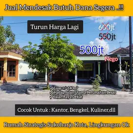 Rumah Kampung Jual Cepat BU, Turun Harga 2x! sekarang jadi 500Jt Nego