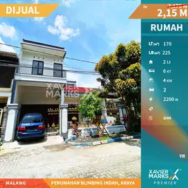 Dijual Rumah 2 Lantai Bangunan Terawat di Pondok Blimbing Indah Malang
