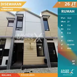 Disewakan Murah Rumah Furnish di M House Araya Malang Dekat Binus