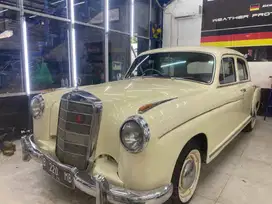 Mercedes benz Ponton 1956 Mercy Ponton 1957 White putih Antik