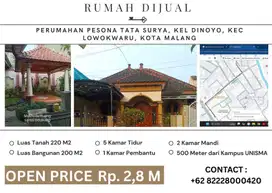 Dijual Rumah Di Perum Pesona Tata Surya. Dekat Kampus UNISMA Malang