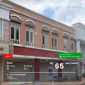 Ruko 2 lantai WOW lokasi ramai tersedia lahan parkir luas