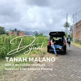 Dijual tanah merjosari area kampus dan kawasan asri, legalitas SHM