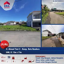Dijual 1 kav tanah siap bangun di Komp. Duta Bandara