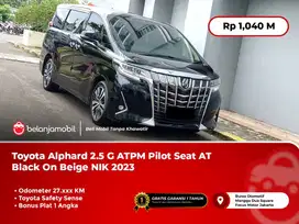 [ TSS ] Toyota Alphard 2,5 G ATPM Pilot Seat AT Black 2023/2024