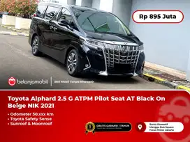 [PILOT SEAT] Toyota Alphard 2.5 G ATPM TSS AT Black On Beige 2021/2022