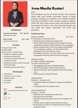 Cari kerja Admin/finance/customer service