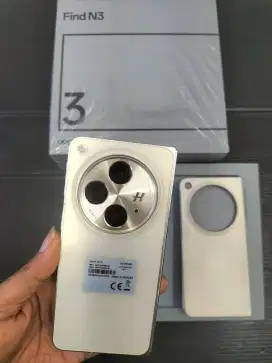 Oppo find N3 fold 
Garansi Resmi
Ram 16/512
Mulus 98%
Fulset original