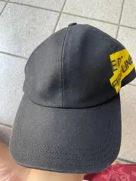 Off-White Fire tape cap