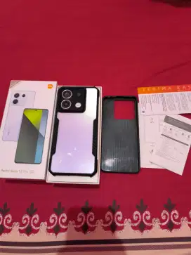 Redmi Note 13 Pro 5G 8/256GB Aurora White Fullset 6 Bulan Pemakaian