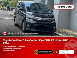 [LOW KM] Toyota Vellfire Z 2.4 Golden Eye CBU AT Hitam 2014/2015