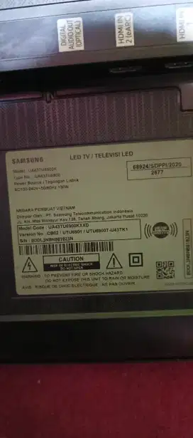 Samsung 43 in mati total ada suara doang