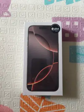 iPhone 16 pro max 256 baru segel dessert titanium