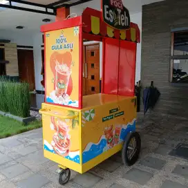 Dijual Booth Teh Poci Roda 120x65x221.5