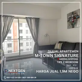 Dijual Apartemen M-Town Signature Gading Serpong 2 Bedroom
