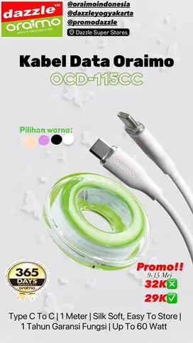 Kabel Data C to C Oraimo OCD-115CC