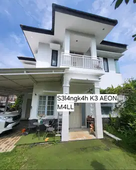 Rumah Cluster Depan Green Area Hook Selangkah ke Aeon Mal Sentul City