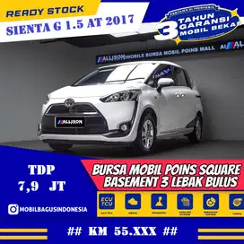 [Dp 7,9 Jt] Toyota Sienta 1.5 G MPV AT Putih