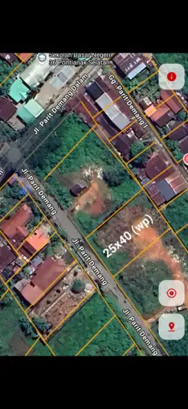 Tanah tepi jalan parit demang purnama pontianak