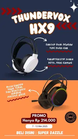 Headset Rexus HX9 thundervox